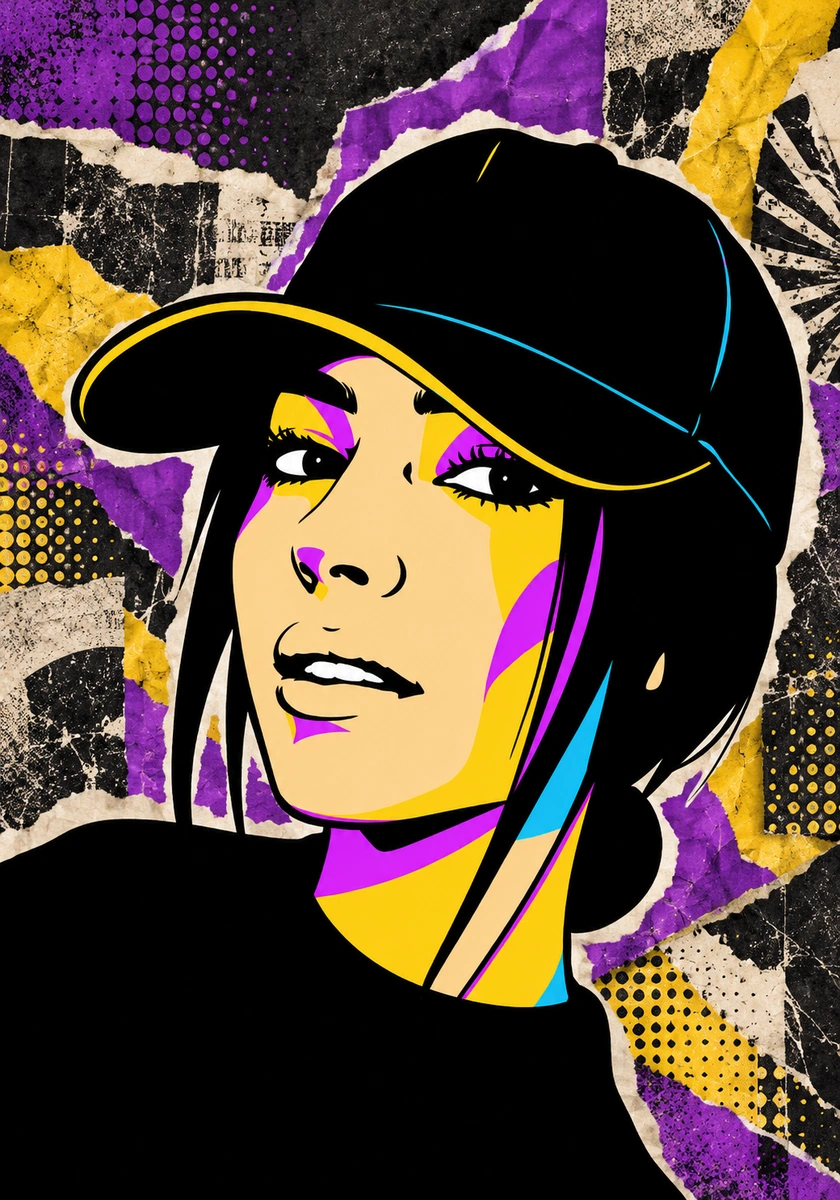Ritratto pop art di Melix